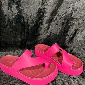 NWOT HOT PINK CROCS
